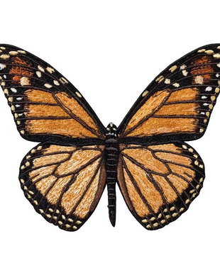 Fluture Brodat Monarch Mare