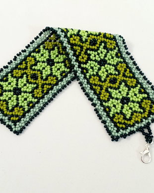Bratara huichol verde