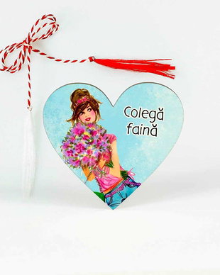 Martisor cu mesaj colega, prietena, sora, cumnata, nepoata