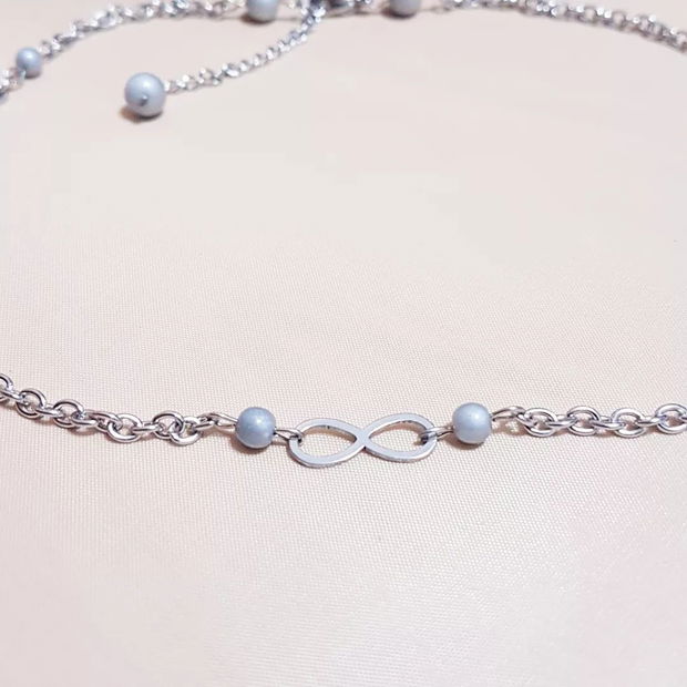 Colier infinity and pearls