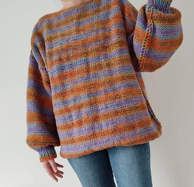 Pulover tricotat simplu