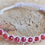 Bratara handmade din ata cu cristale fatetate
