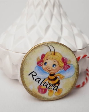 Martisor albinuta cu nume