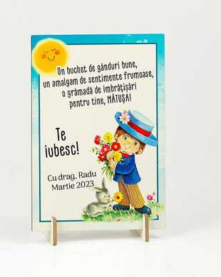 Felicitare cu mesaj - martisor pentru matusa, nasa, nana
