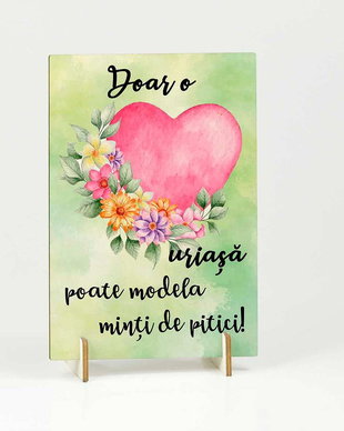 Felicitari lemn cu mesaj profesoara,invatatoare,educatoare - martisoare