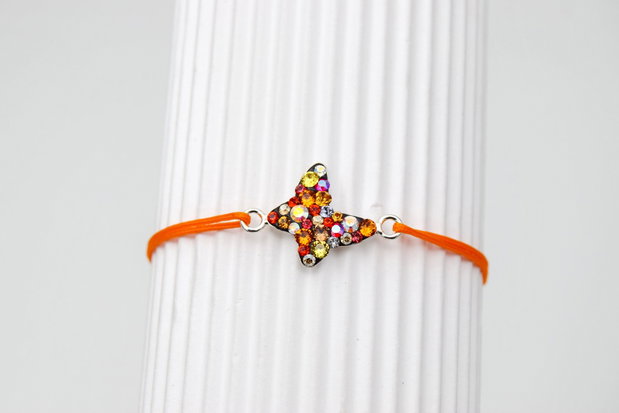Bratara reglabila Swarovski / Argint 925  My Butterfly / Fluturasul meu