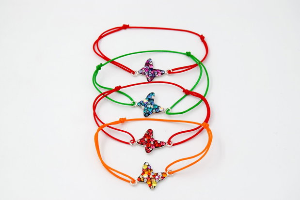 Bratara reglabila Swarovski / Argint 925  My Butterfly / Fluturasul meu