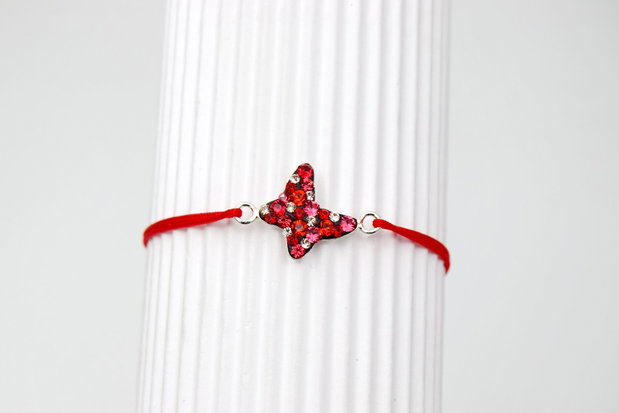 Bratara reglabila Swarovski / Argint 925  My Butterfly / Fluturasul meu