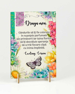 Felicitare cu mesaj - martisor