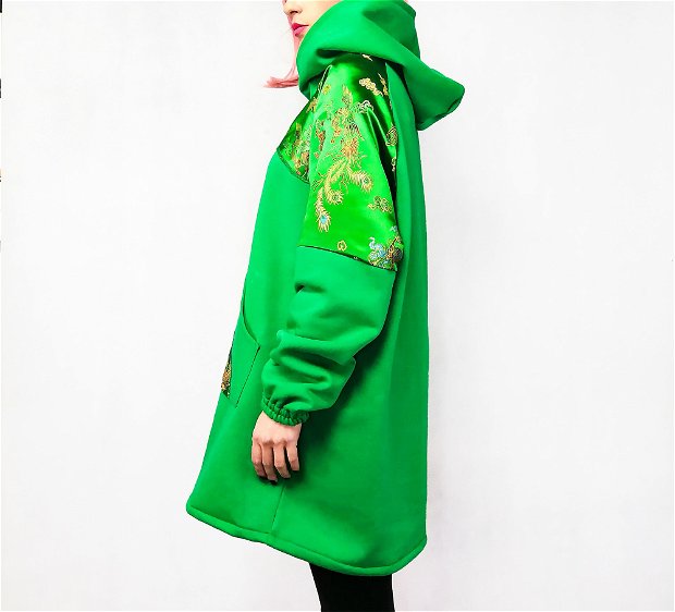 Green Chinese Hoodie