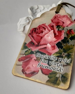 Semn de carte cu mesaj