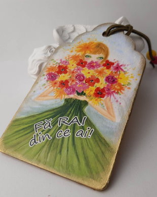 Semn de carte cu mesaj