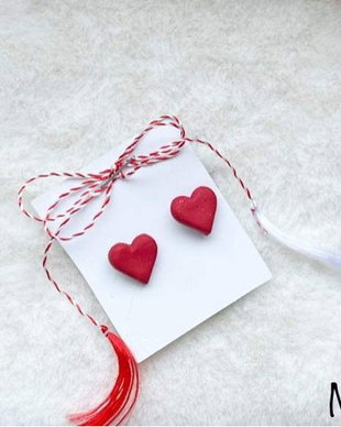 Cercei mărțișor: Love