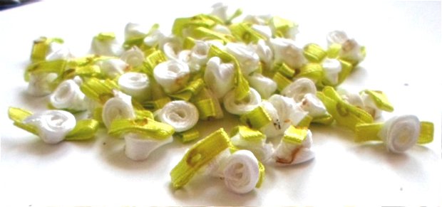 Flori mici albe cu frunze vernil pentru aplicarea pe diferite obiecte