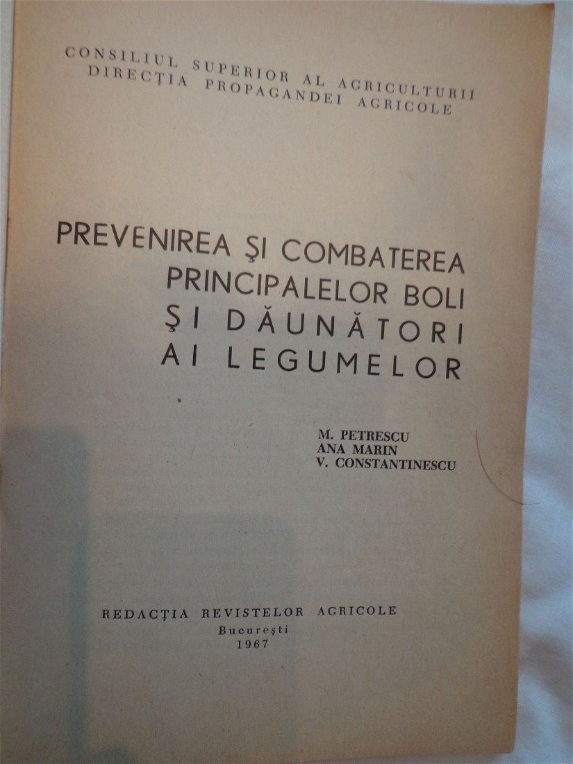 1967-Prevenirea si combaterea bolilor la legume