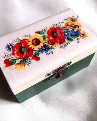 Cutie din lemn decorata 42679