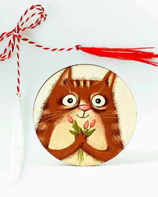 Martisor personalizat cu pisica
