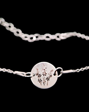 Bratara-Martisor din argint rodiat 925 "Buchet de flori"