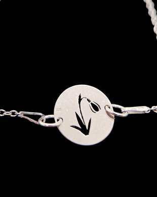 Bratara-Martisor din argint rodiat 925 "Ghiocel"
