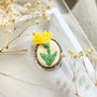 Brosa  , martisor  cu broderie manuala