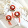 Brosa - martisor  cu broderie manuala