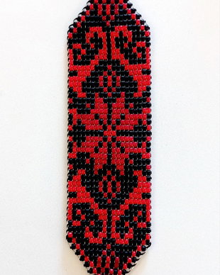 Bratara rosu negru