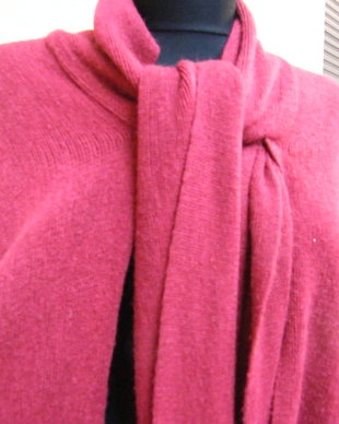 Poncho cu fular
