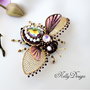"Golden Beetle"- Broșă insecta 3D