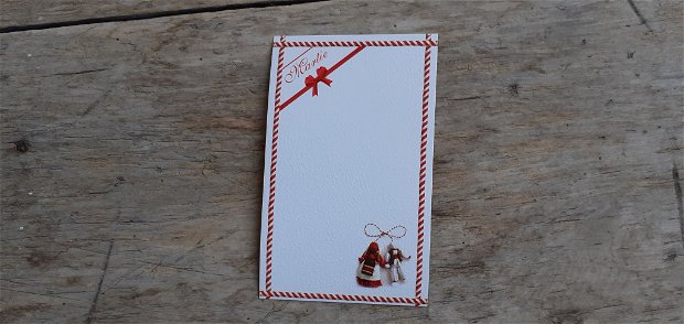 Cartonas martisor, 9x5 cm, 10 buc