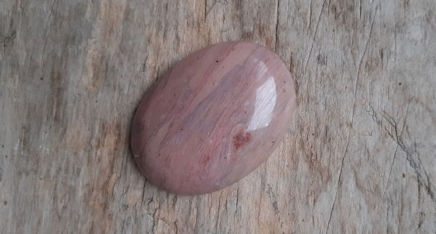 Cabochon rodonit roz, 40x30 mm