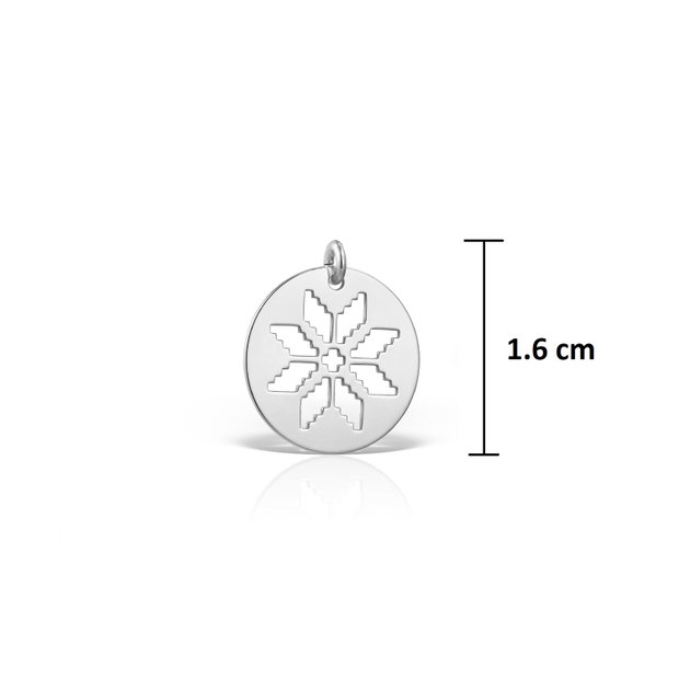 Pandativ martisor, banut motiv traditional Colul Morii din argint 925, ambalaj cadou
