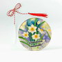 Martisor din lemn cu flori - narcise