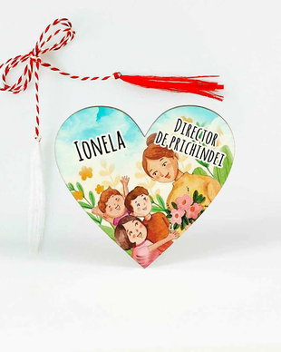 Martisor cu nume director/educatoare/invatatoare de prichindei