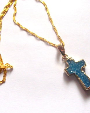 cruciulita cu agate druzi 41478