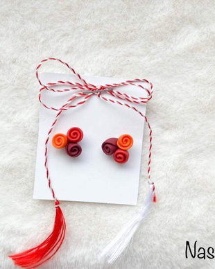 Mărțișor handmade: Trandafirași