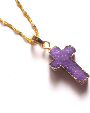 cruciulita cu agate druzi 41482