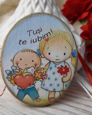 Martisor cu magnet pentru bunica/matusa