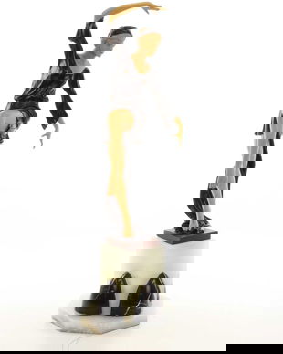 Dansatoare de toamna- statueta Art Deco din bronz