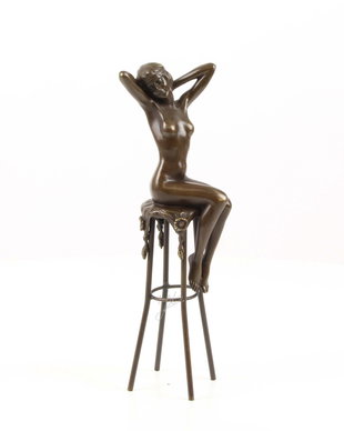 Trezirea -statueta Art Deco din bronz