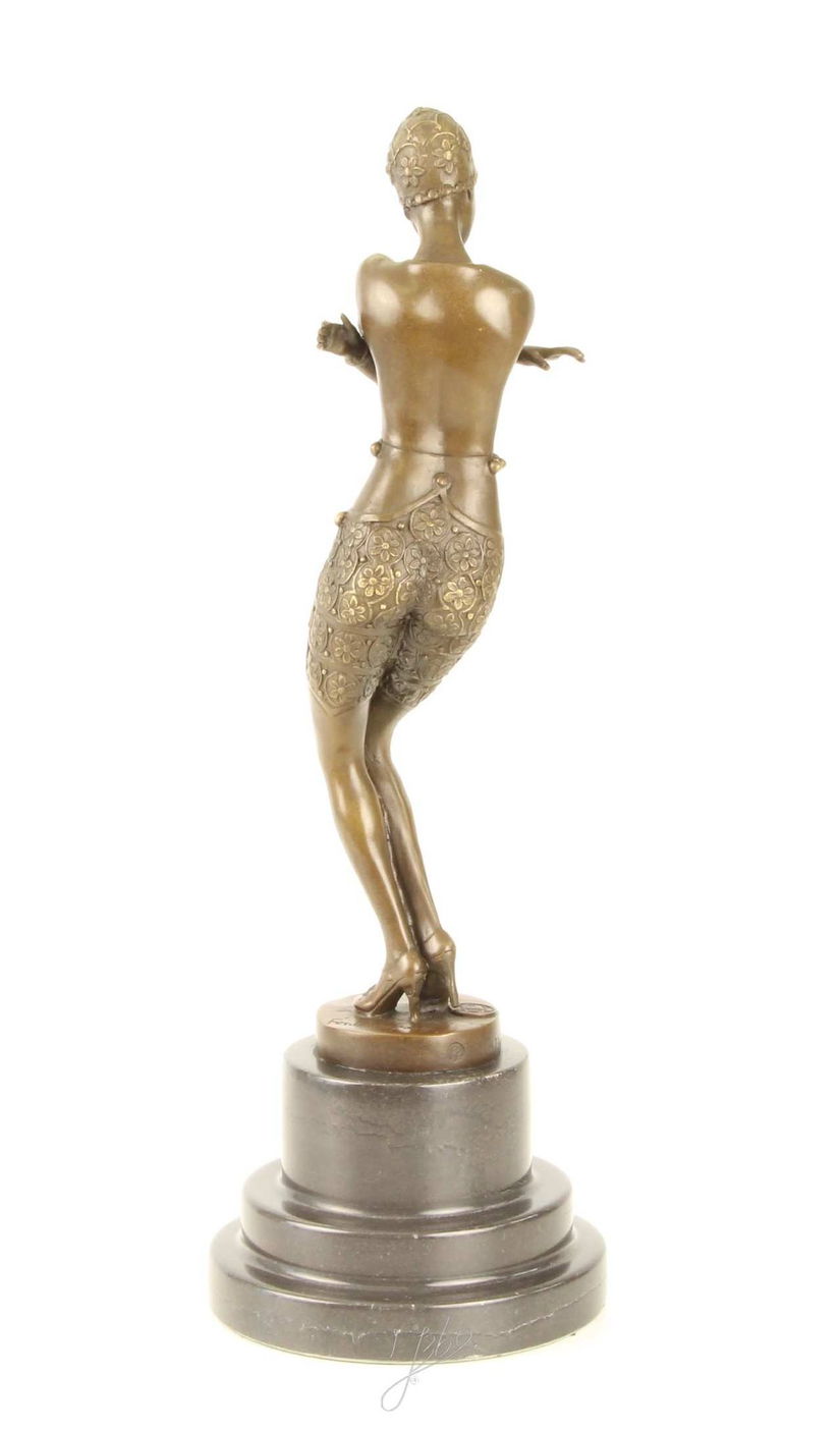 Dansatoarea sfioasa- statueta Art Deco din bronz