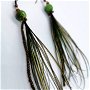 Cercei Feather Dangle Earrings