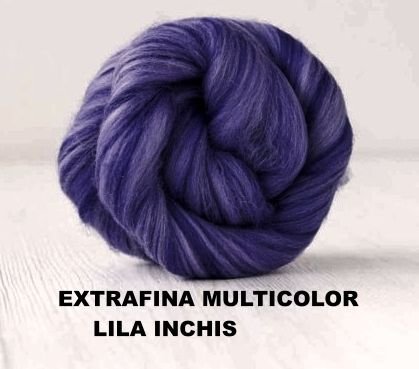 lana extrafina -MULTICOLOR lila INCHIS-50g