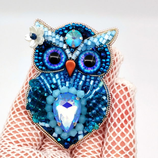 Rezervat Broșă - Romantic BLUE Owl