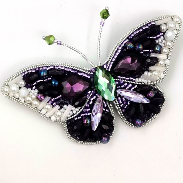 Rezervat Broșă - Purple and Pearl Butterfly