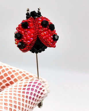 Rezervat Broșă Ac - Little Lady Bug 3D