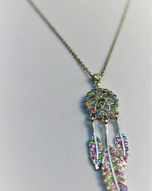 Lantisor cu pandantiv dream catcher