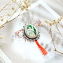 Brosa  , martisor  - ghiocel brodat manual