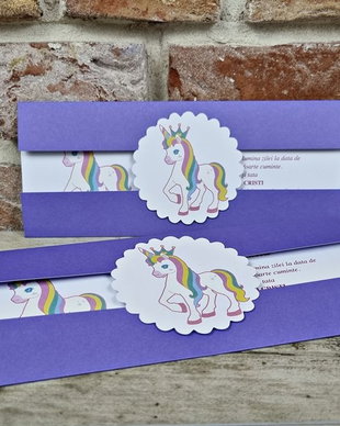 83 - Invitatie Unicorn