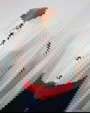 Bluza ivoire cu aplicatii bohostyle