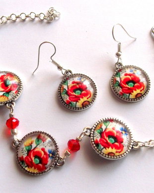 set sticla cu maci 42722